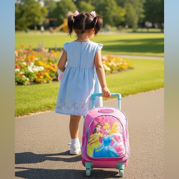 DISNEY PRINCESS ROLLING BACKPACK/LUGGAGE - Picture 14 of 14